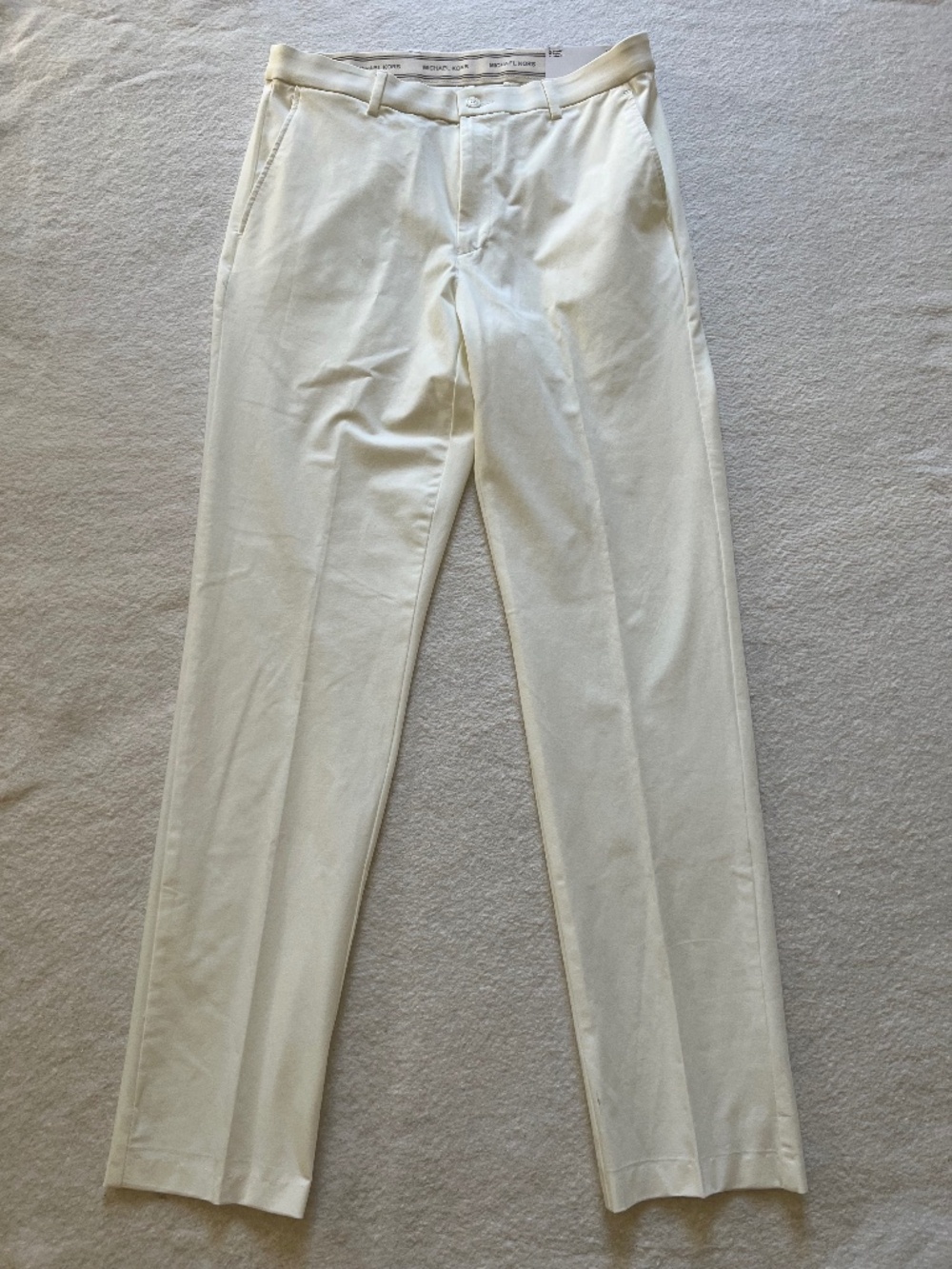 Michael Kors Classic Fit Major Off White Stretch Dress Pants 32x32